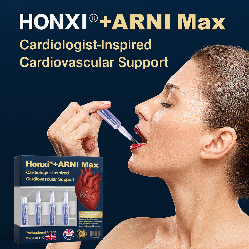 Honxi® +ARNI Max Cardiovascular Support Oral Solution Clinically-backed natural formula for heart function and blood pressure management Professional-grade • Complete transparency • MHRA-registered facility