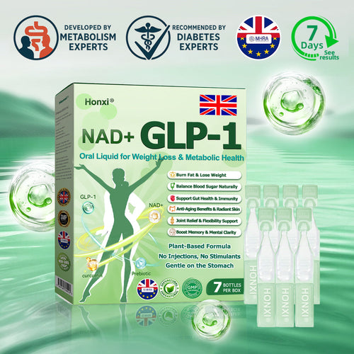 Official Store | Honxi® NAD+ GLP-1 Oral Liquid for Weight Loss & Metabolic Health (Just once a day, visible changes in 7 days) ✅ For obesity, cardiovascular health, diabetes, sleep apnea, gut health, joint issues, and more