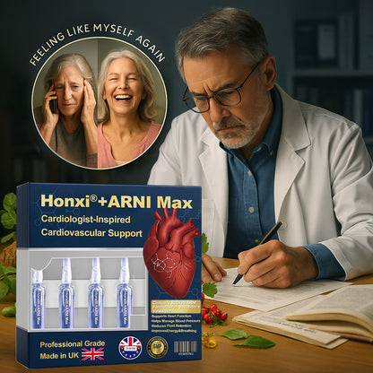Honxi® +ARNI Max Cardiovascular Support Oral Solution Clinically-backed natural formula for heart function and blood pressure management Professional-grade • Complete transparency • MHRA-registered facility