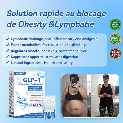 Honxi® GLP-1 Pro Weight Loss Oral Solution ✅One dose a day — see results in 7 days 👩‍⚕️Suitable for obesity, cardiovascular diseases, diabetes, sleep apnea, high cholesterol and blood lipids, joint problems, and various other conditions🚀