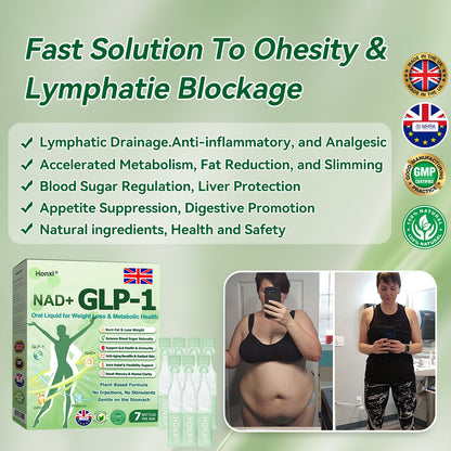 Official Store | Honxi® NAD+ GLP-1 Oral Liquid for Weight Loss & Metabolic Health (Just once a day, visible changes in 7 days) ✅ For obesity, cardiovascular health, diabetes, sleep apnea, gut health, joint issues, and more