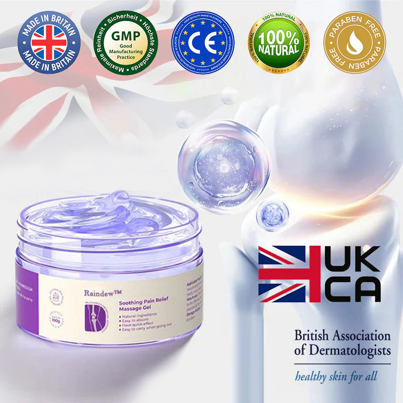 Raindew™ Turmeric & Emu Oil Arthritis Soothing Pain Relief Massage Gel 👨‍⚕️Orthopaedic Association (BOA) Approved