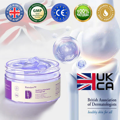 Raindew™ Turmeric & Emu Oil Arthritis Soothing Pain Relief Massage Gel 👨‍⚕️Orthopaedic Association (BOA) Approved