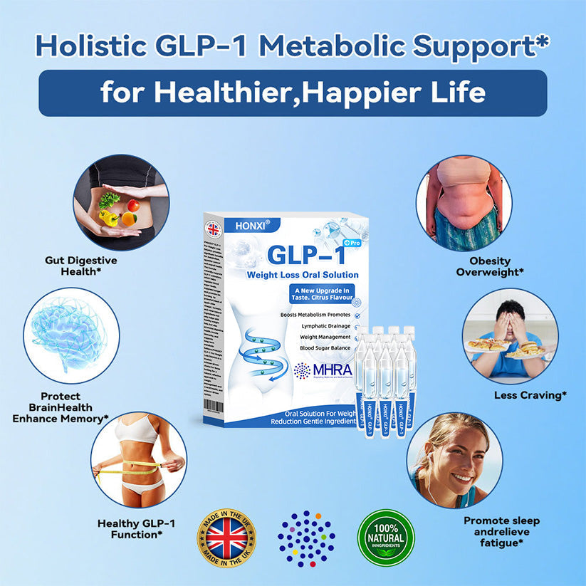 Honxi® GLP-1 Pro Weight Loss Oral Solution ✅One dose a day — see results in 7 days 👩‍⚕️Suitable for obesity, cardiovascular diseases, diabetes, sleep apnea, high cholesterol and blood lipids, joint problems, and various other conditions🚀